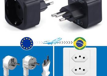 Adapter podróżny z Europy do Szwajcarii, Włoch i Brazylii