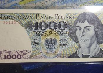 RZADKOŚĆ !!! 1000 złotych 1975 s. A UNC !!!