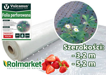 Folia perforowana dziurkowana 3,2m do truskawek ziemniaków ogórków