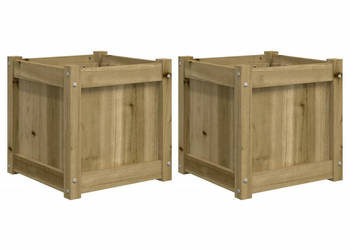 Donice ogrodowe 2 szt. impregnowane drewno sosnowe WM-837413