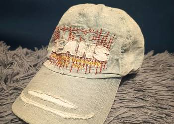 Niebieska Jeansowa Czapka z Daszkiem Dla Dzieci New York