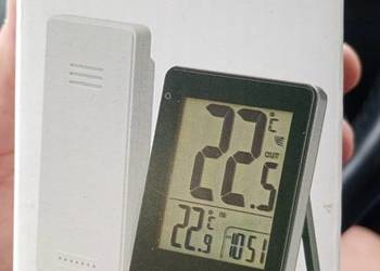 Bright termometr zewnętrzny wewnętrzny i zegar zupełnie nowy