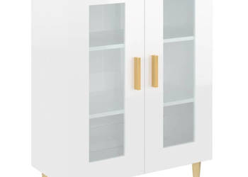 Szafka biała połysk 695x34x90 cm materiał drewnopochodny WM-812120