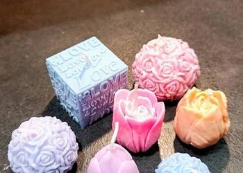 Świece sojowe ręcznie robione. Komplet 7 sztuk. Zapachowe.