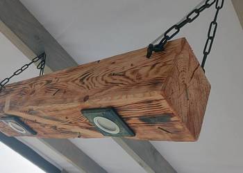 Lampa belka drewniana led