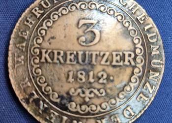 Austria, 3 krajcary 1812 S   PU