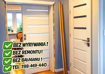 Drzwi Wew. na Stare Futryny Metalowe BEZ WYRYWANIA z Oś. Nakładkową !!!