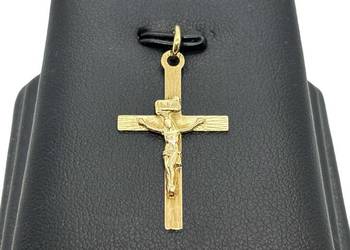 Nowa Złota Zawieszka Próby 585 0,82g Krzyż Krzyżyk
