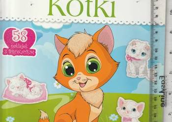 Kotki (58 naklejek z brokatem)