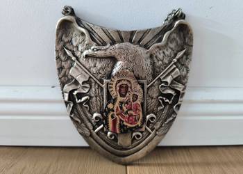 Piękny Ryngraf z orłem polskim i Matką boską częstochowską