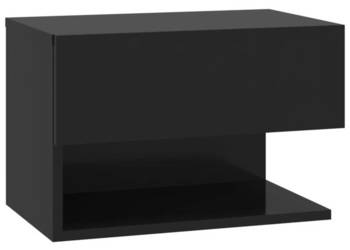 Szafka nocna ścienna czarna WM-810955