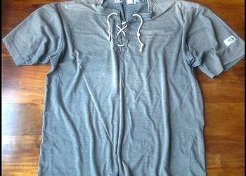 T-shirt męski koszulka Polo M Wzrost 170cm bawełna szary Tanio!