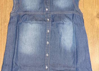 Bluzka dziewczęca a'la jeans 122/128, 7-8l