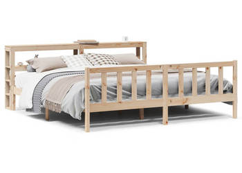 Rama łóżka bez materaca lite drewno sosnowe 200x200 cm WM-3305769