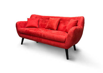 Czerwona sofa premium idealna do biura/ domu