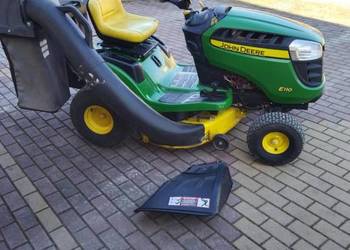 Kosiarka traktorek John Deere E110 kosze