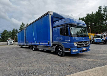 Mercedes 822 zestaw przejazdowy przestrzenny 120 m + przyczepa Gniotpol At…