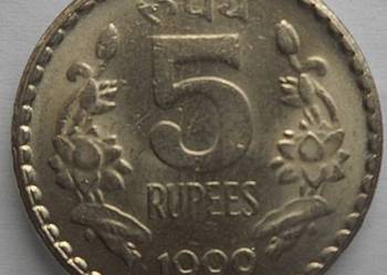 INDIE-5 RUPEES-1999 r