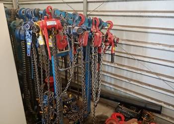 Sprzedam wciągi łańcuchowe, zblocza, liny, zawiesia