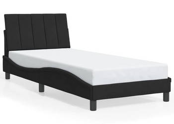Rama łóżka z oświetleniem LED czarna aksamitna 80x200 cm WM-3213747
