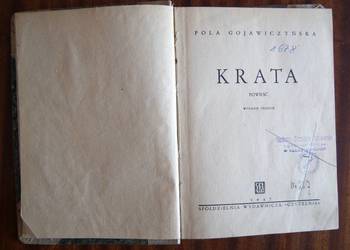 Pola Gojawiczyńska - Krata - 1947