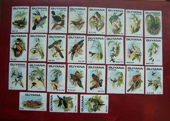 Gujana 1990 MNH Mi. 3184-210 Fauna Ptaki  a