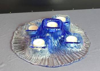 Świecznik Art Glass  II-LAATU Finland - szklany WULKAN