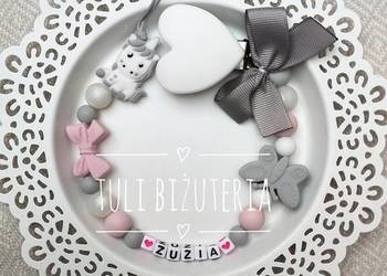 Zawieszka do smoczka z imieniem dziecka
