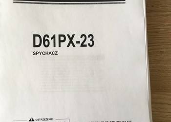 dtr instrukcja obsługi spychacz KOMATSU D61PX-23 i inne