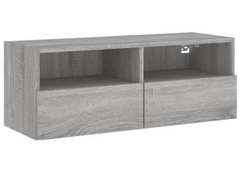 Ścienna szafka TV szary dąb sonoma 80x30x30 cm WM-836878