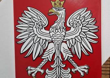 Godło Polski Polska herb orzeł biały na ścianę
