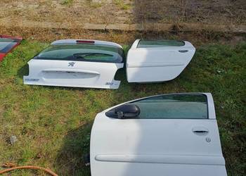 Peugeot 206+ 206 Plus EWP Bialy Klapa Drzwi Lusterko Zderzak Zestaw