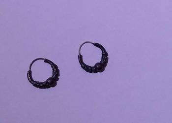 Kolczyki srebrne szare koła etno boho rock punk wysyłka Kolczyki srebrne szare koła etno boho rock punk wysyłka