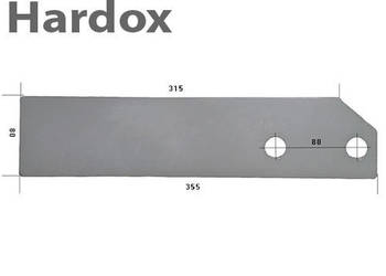 Płoza krótka HARDOX 384126/L części do pługa VENTZKI