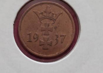 1 Fenig Wolne Miasto Gdańsk 1937 r. - nr.1 - około mennicze