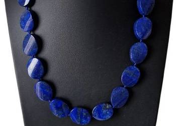 LAPIS LAZULI NATURALNY LAZURYT PIRYT NASZYJNIK OCHRONA