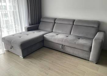 Narożnik Tortuga Agata Meble z funkcją spania i schowkiem