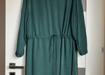 Nowa zielona sukienka Tatuum butelkowa zieleń tencel XL