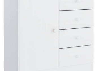 Szafka ALTA biała 77x35x73 cm lite drewno sosnowe WM-353944