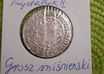 moneta srebrna grosz misnieński z 1457r