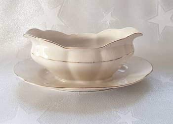 Sosjerka z podstawką porcelit Chodzież PRL