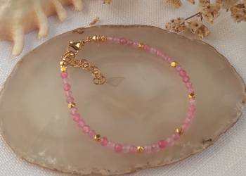 Bransoletka jaspis różowy