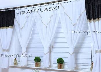 Firany Firanki Gotowe balkonowe do pokoju salonu