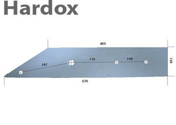 Płoza długa HARDOX 17002111/P części do pługa REGENT