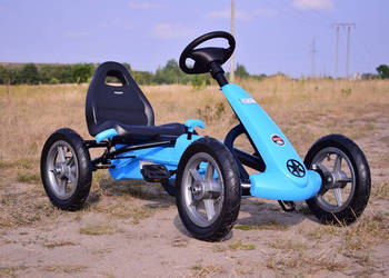 BAWIBUS.PL pojazd GOKART NA PEDAŁY do 50kg pompowane koła auto jeździk blue