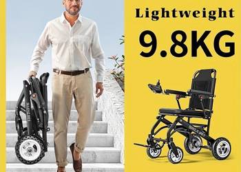 Wózek Elektryczny inwalidzki o wadze zaledwie 12.8 kg z akumulatorem.,