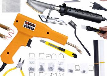 Lutownica Żelazko do Wygładzania Plastiku – Zestaw z Zszywaczem | 800 Zszy…