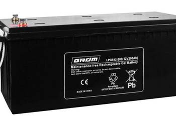 Akumulator żelowy 12V 200Ah GROM  LPGS12-200