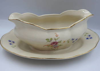 Piękna sosjerka z porcelany Chodzież- lata 60 te