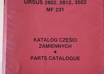 Katalog części ciągnik Ursus 2802,2812,3502,MF231